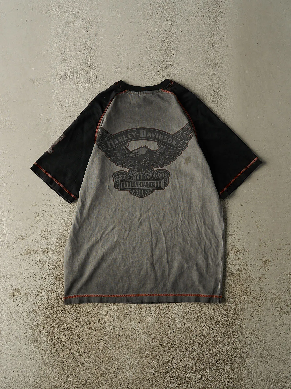 Vintage Y2K Charcoal Grey Harley Davidson Tee (L) sold by Rebalance Vintage product image thumbnail 2