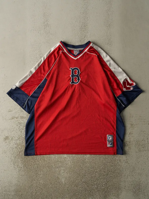 Vintage Y2K Red Boston Red Sox Embroidered Jersey (XL/XXL) sold by Rebalance Vintage