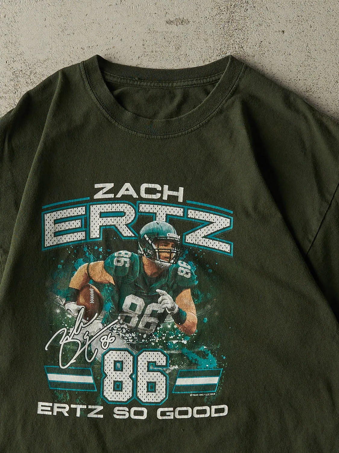 18' Green Philadelphia Eagles Zach Eartz Tee (M/L) sold by Rebalance Vintage product image thumbnail 2