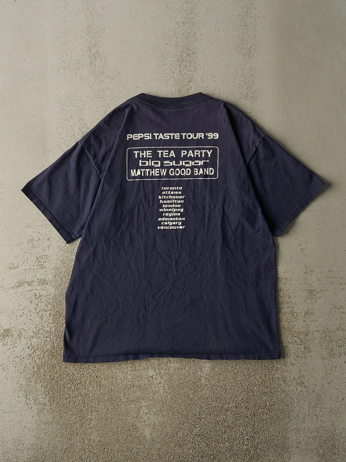 Vintage 99' Navy Blue Pepsi Taste Tour Tee (L/XL) sold by Rebalance Vintage product image thumbnail 2