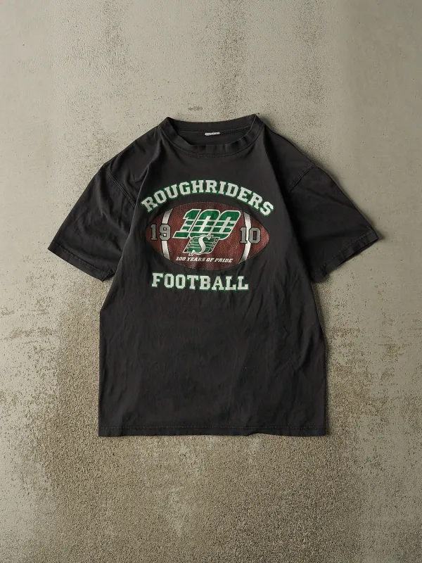 Vintage 10' Faded Black Saskatchewan Roughriders Tee (XS/S) sold by Rebalance Vintage