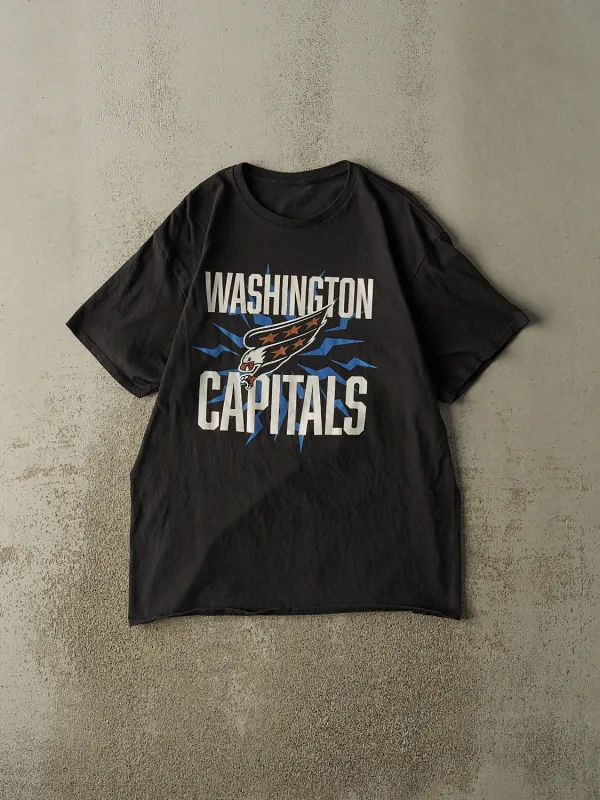 Vintage Y2K Black Washington Capitals Tee (L/XL) made by Rebalance Vintage