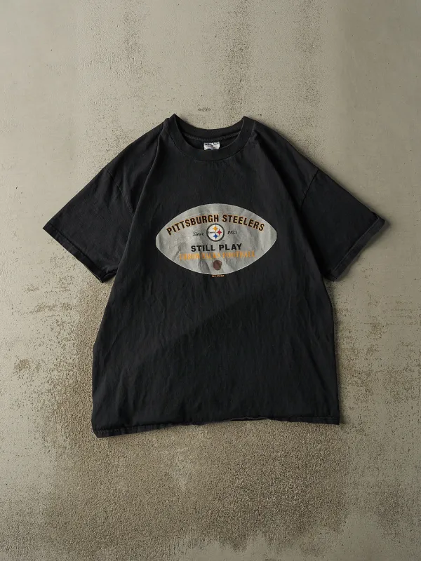 Vintage 96' Black Champion Pittsburgh Steelers Tee (L/XL) sold by Rebalance Vintage