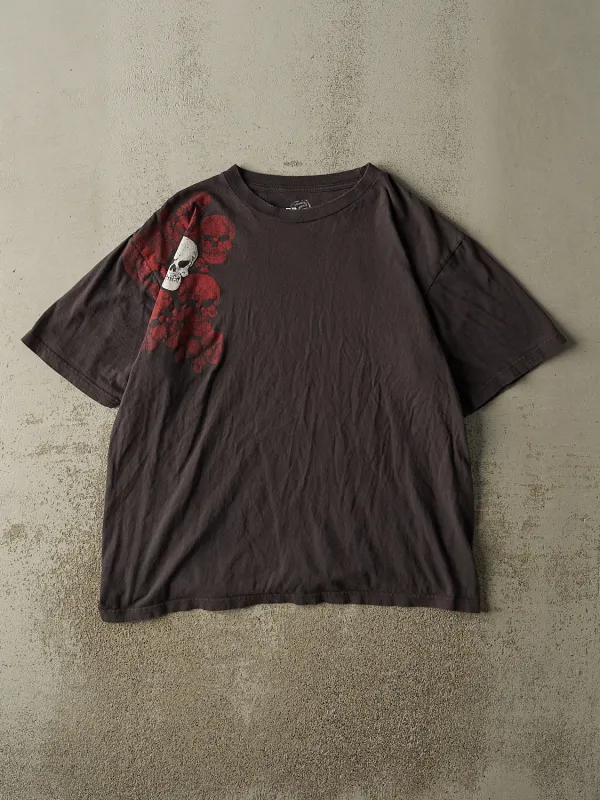 Vintage Y2K Faded Black Randy River Skull Tee (XL) sold by Rebalance Vintage