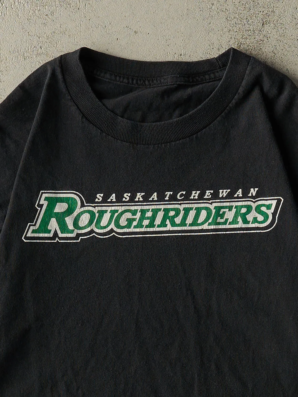Vintage 90s Black Saskatchewan Roughriders Tee (M/L) sold by Rebalance Vintage product image thumbnail 2