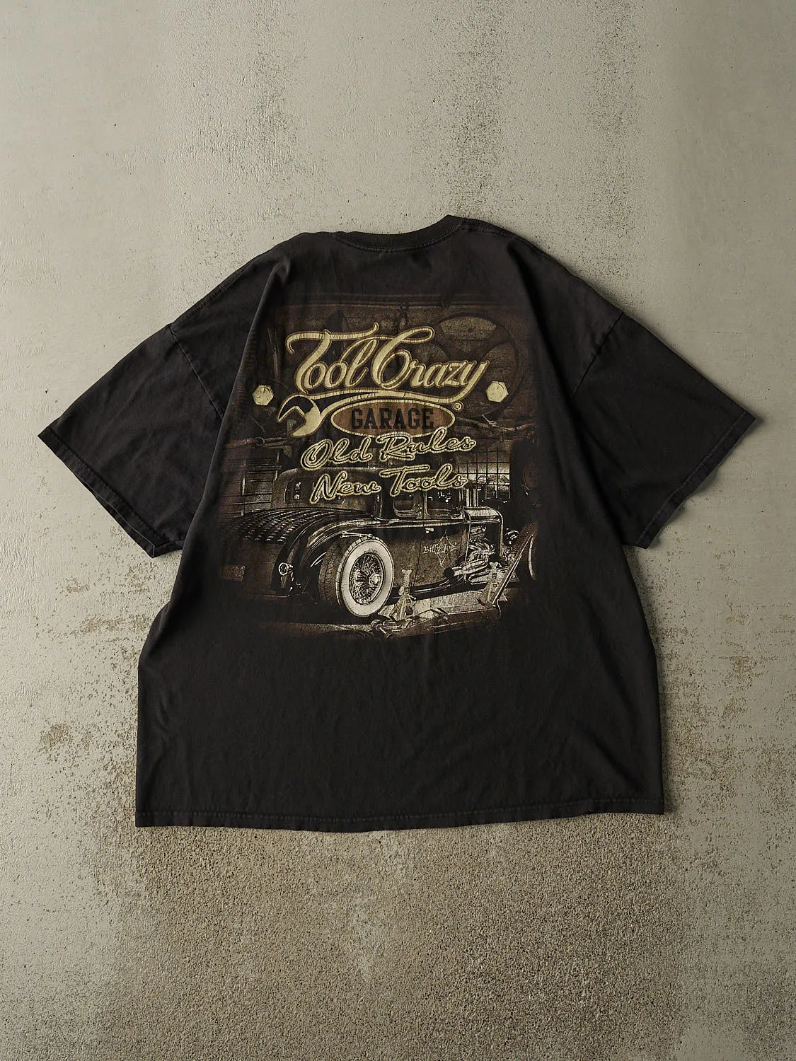 Vintage Y2K Black Tool Crazy Garage Tee (XL/XXL) sold by Rebalance Vintage product image thumbnail 2