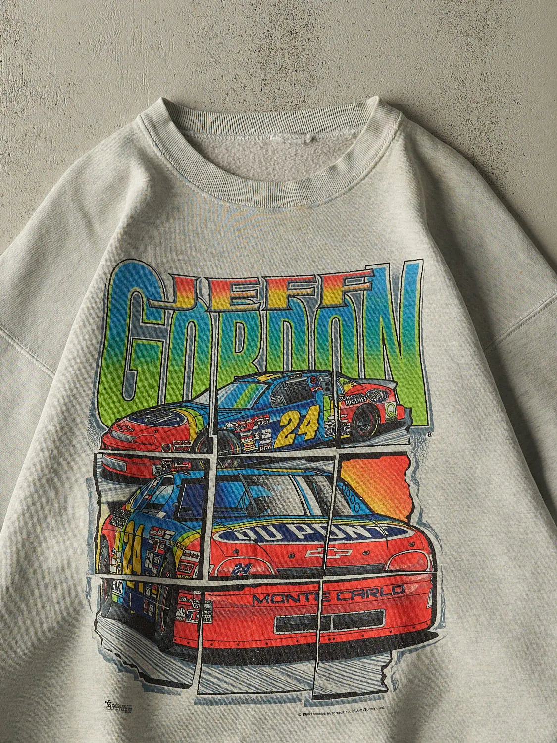 Vintage 96' Heather Grey Jeff Gordon Nascar Crewneck (L/XL) sold by Rebalance Vintage product image thumbnail 3