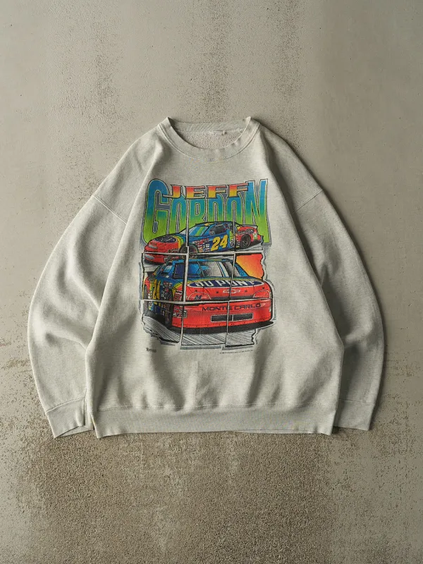 Vintage 96' Heather Grey Jeff Gordon Nascar Crewneck (L/XL) sold by Rebalance Vintage