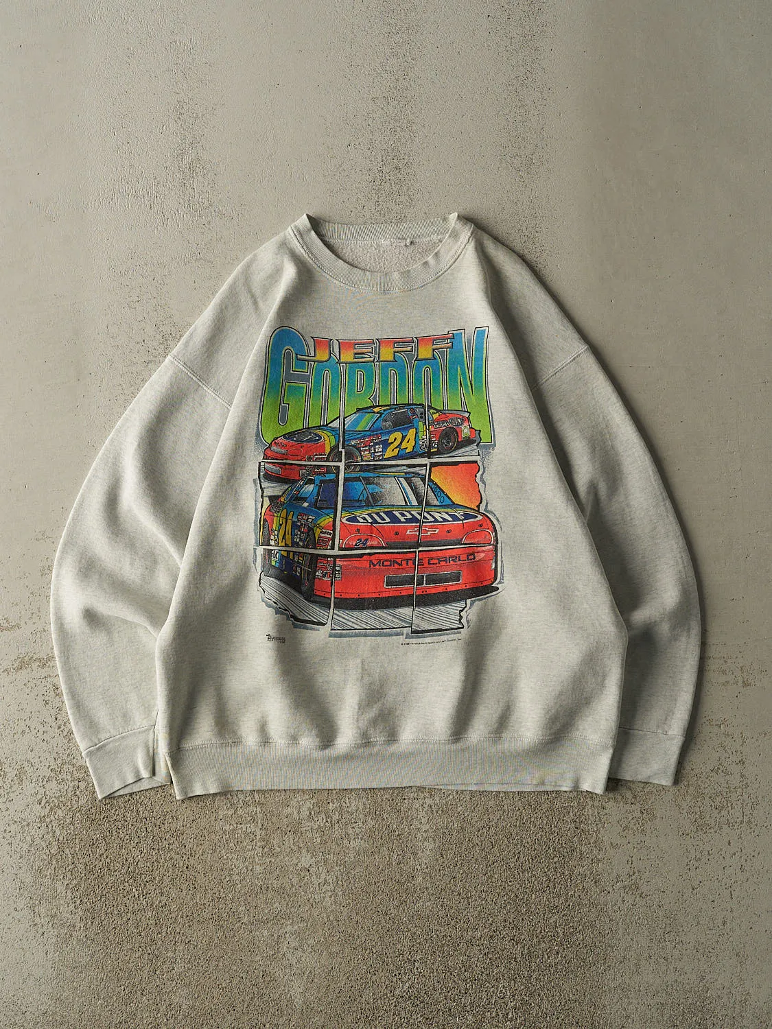Vintage 96' Heather Grey Jeff Gordon Nascar Crewneck (L/XL) sold by Rebalance Vintage
