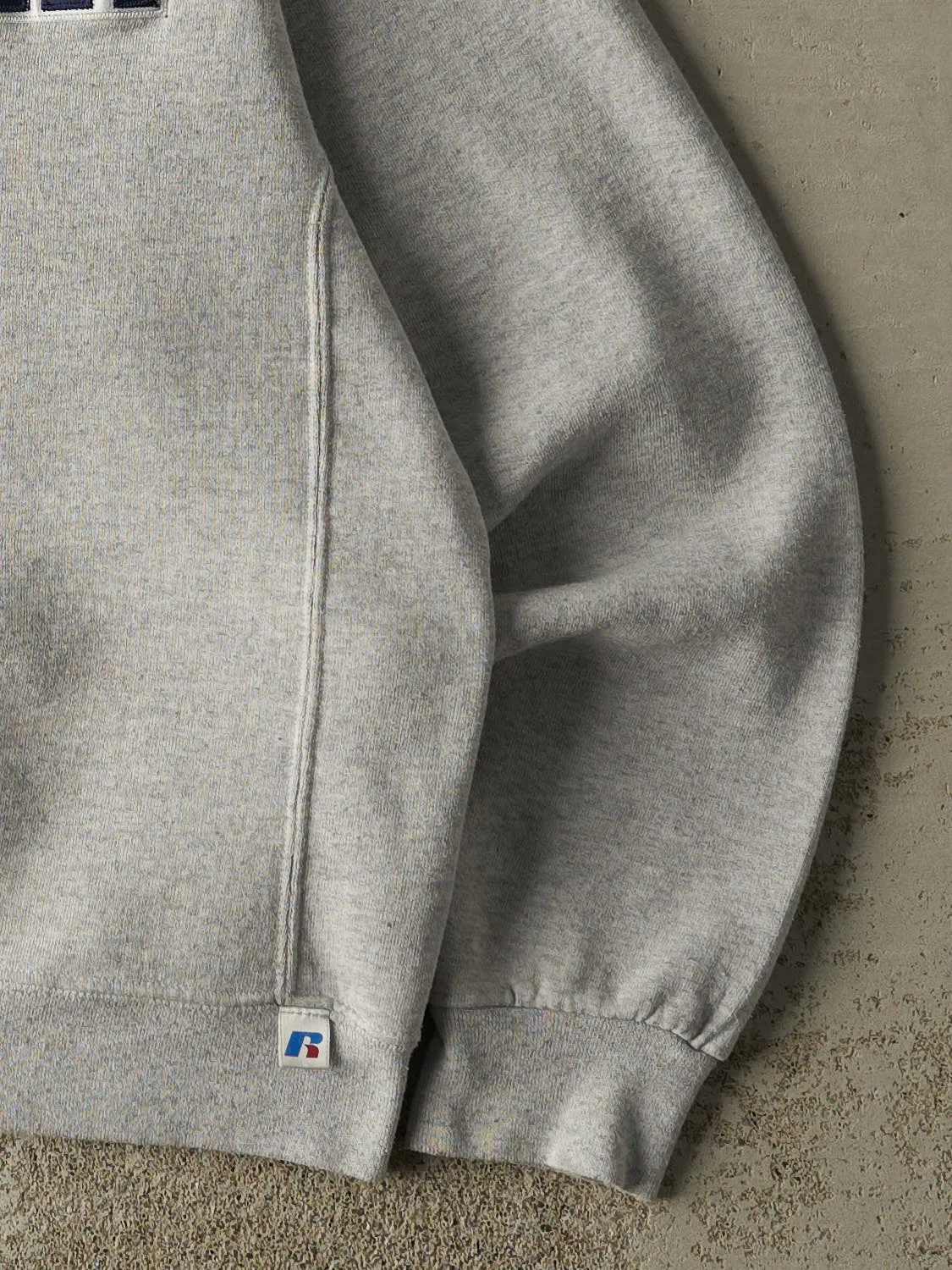 Vintage Y2K Heather Grey Russell Athletic Humber Crewneck (S/M) sold by Rebalance Vintage product image thumbnail 4