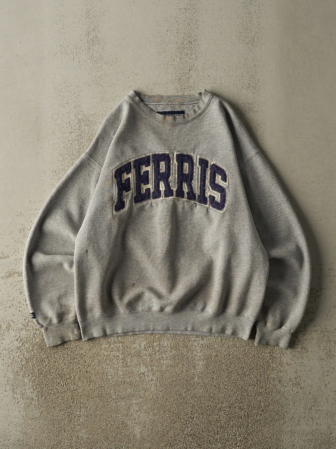 Vintage 90s Grey Ferris Embroidered Crewneck (M) sold by Rebalance Vintage