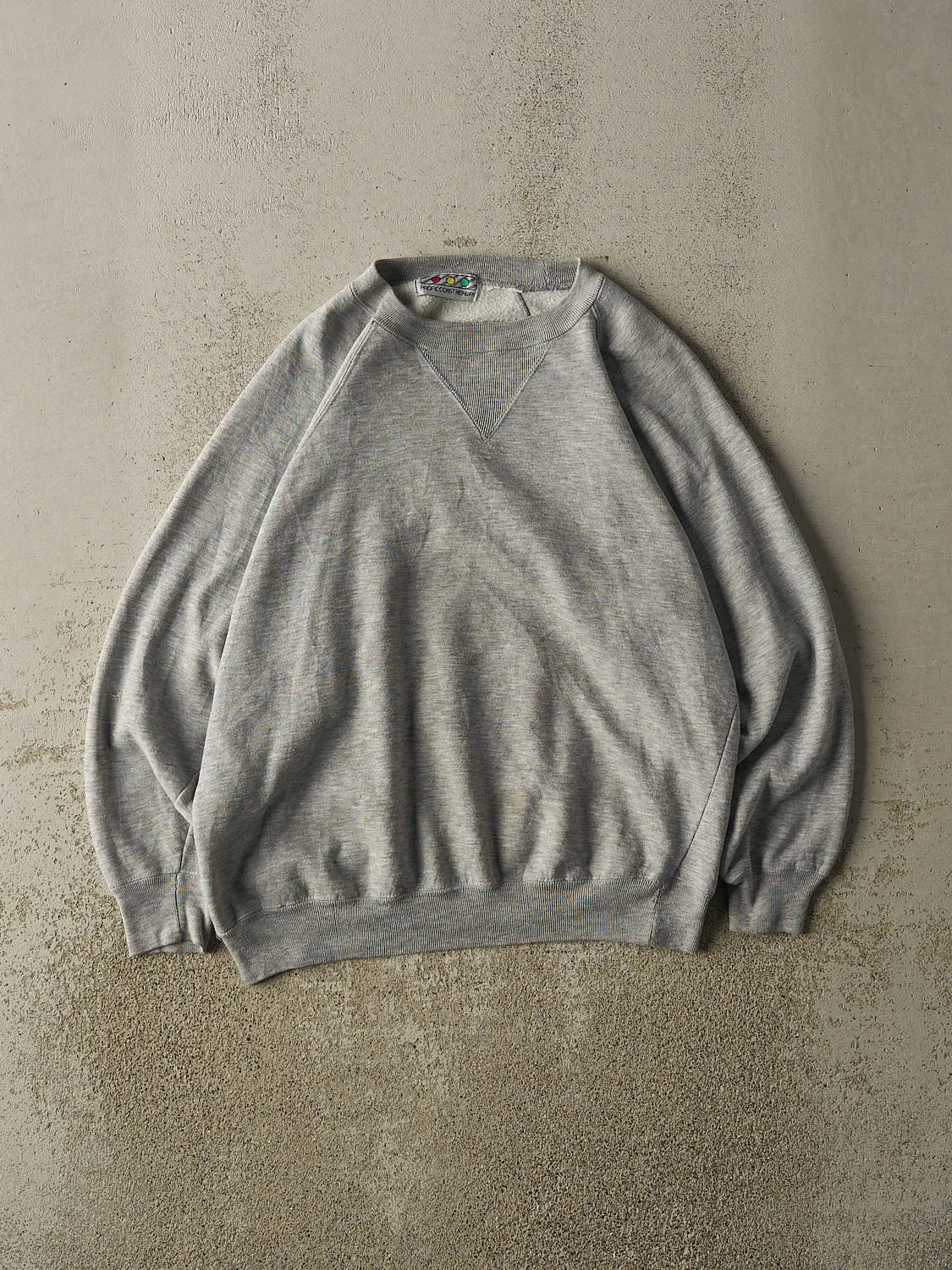 Vintage 80s Grey Blank Crewneck (S/M) sold by Rebalance Vintage