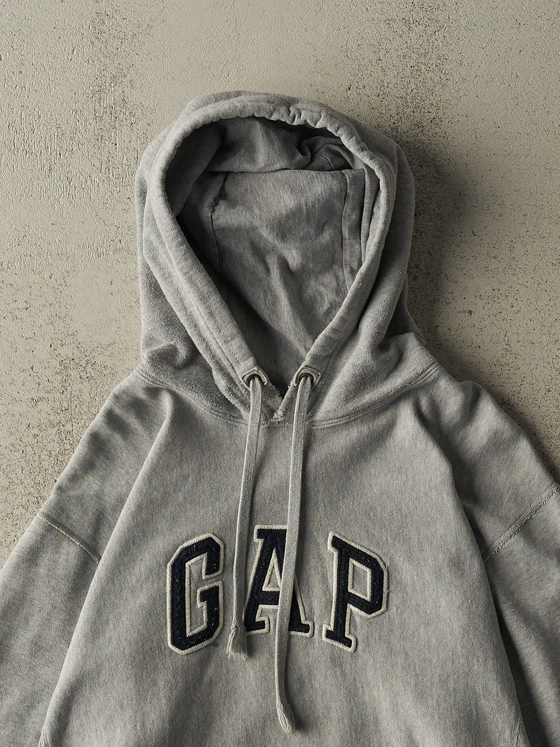 Vintage 90s Grey Gap Embroidered Hoodie (S) sold by Rebalance Vintage product image thumbnail 2
