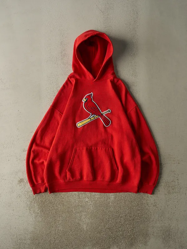 Vintage Y2K Red St Louis Cardinals Embroidered Hoodie (XL) made by Rebalance Vintage