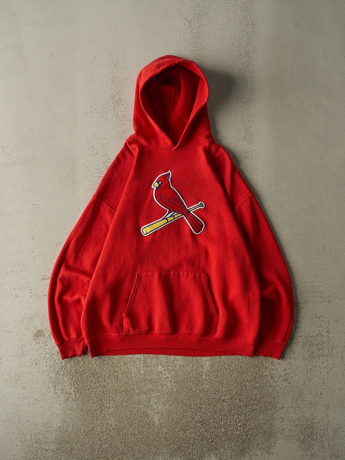 Vintage Y2K Red St Louis Cardinals Embroidered Hoodie (XL) sold by Rebalance Vintage