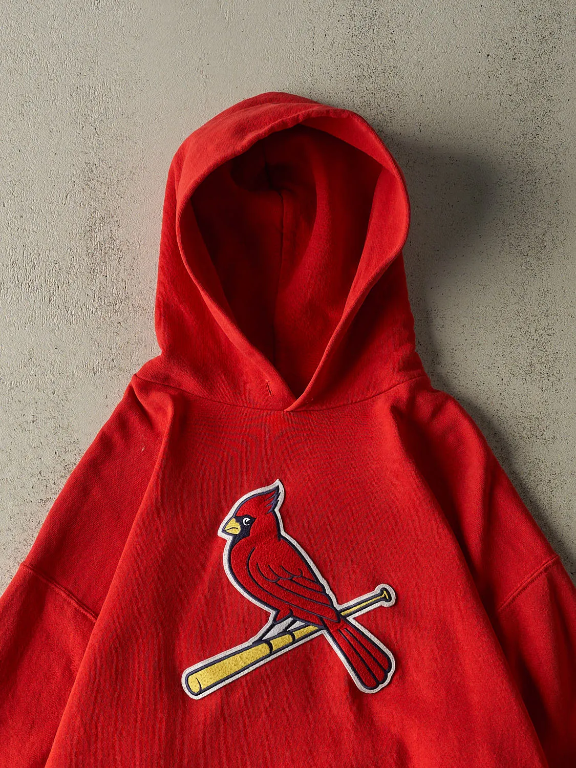 Vintage Y2K Red St Louis Cardinals Embroidered Hoodie (XL) sold by Rebalance Vintage product image thumbnail 2