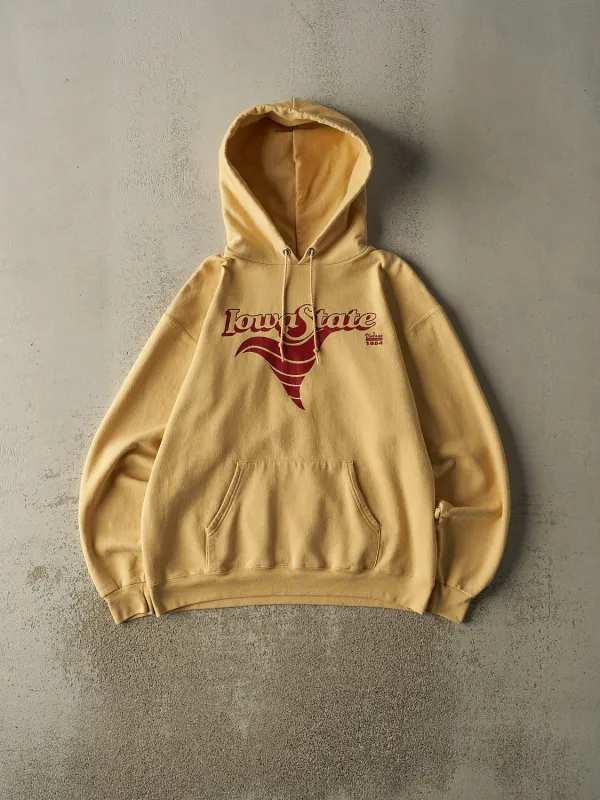 Vintage Y2K Yellow Champion Iowa State Hoodie (M) sold by Rebalance Vintage