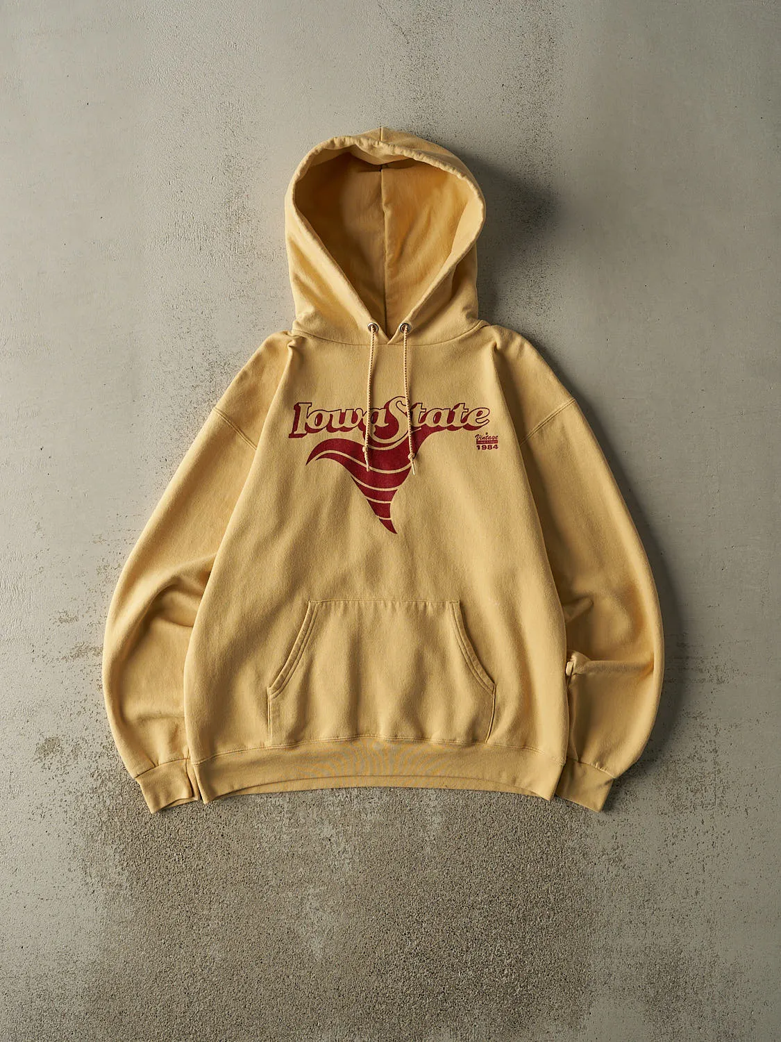 Vintage Y2K Yellow Champion Iowa State Hoodie (M) sold by Rebalance Vintage