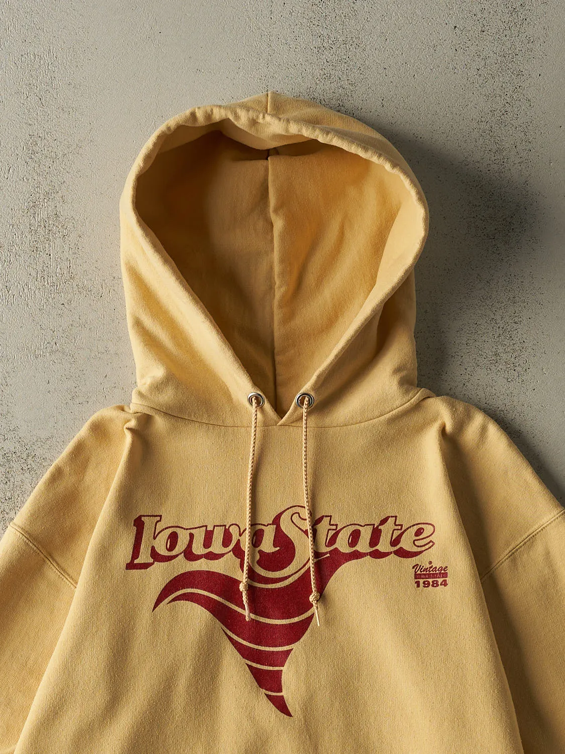 Vintage Y2K Yellow Champion Iowa State Hoodie (M) sold by Rebalance Vintage product image thumbnail 2