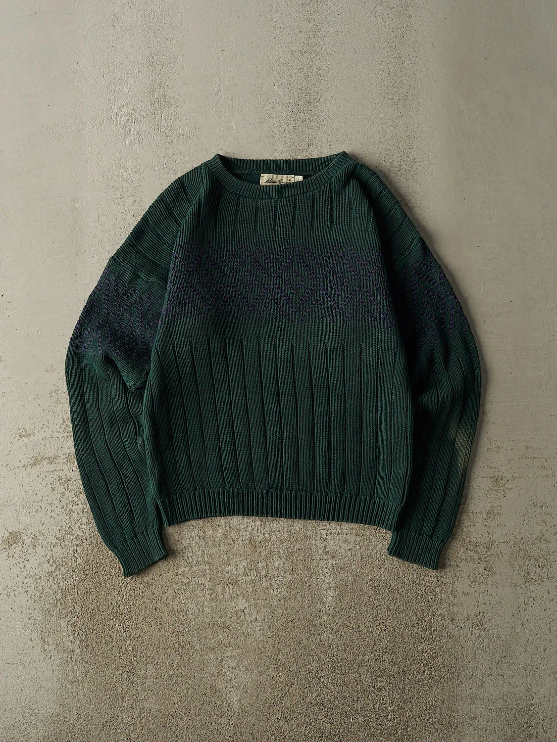 Vintage 90s Green Eddie Bauer Knit (XS/S) sold by Rebalance Vintage