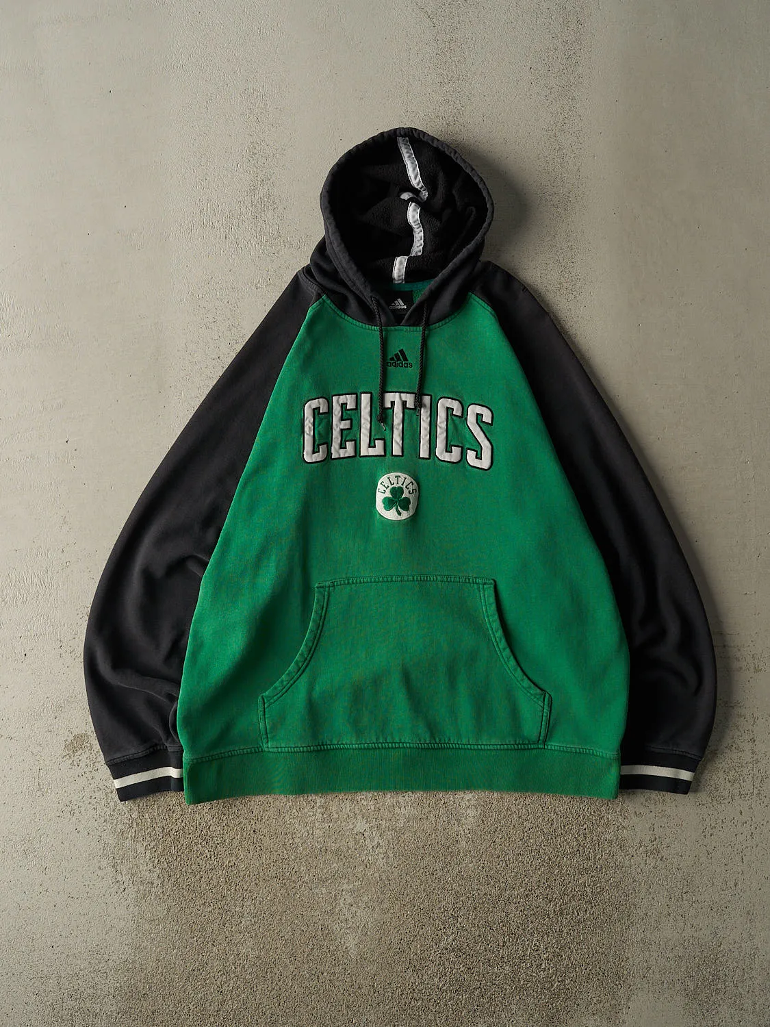 Vintage Y2K Green & Black Adidas Boston Celtics Hoodie (XXL) sold by Rebalance Vintage
