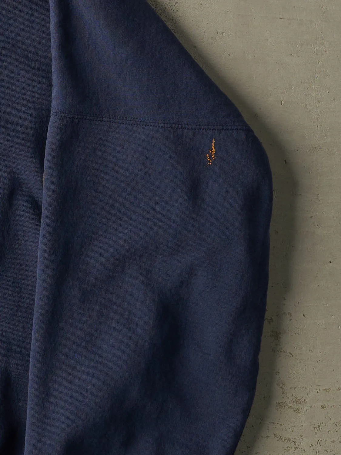 Vintage 90s Navy Blue Blank Crewneck (L/XL) sold by Rebalance Vintage product image thumbnail 4