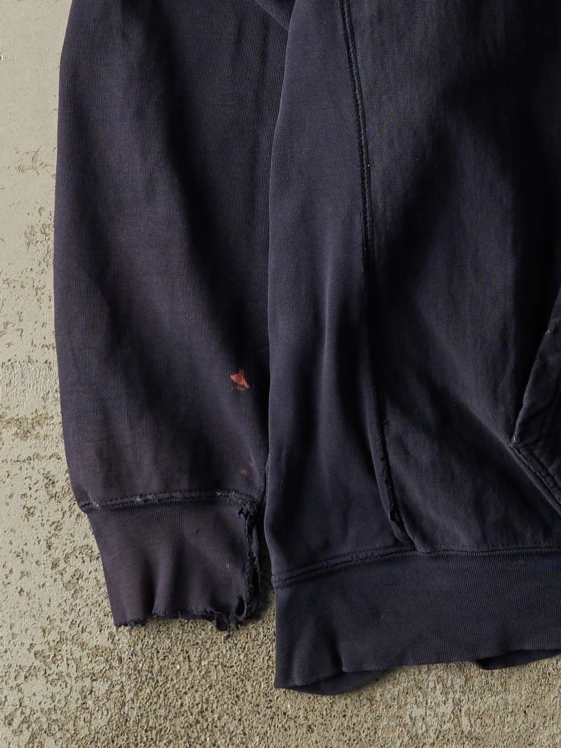 Vintage 90s Sun Faded Navy University of Notre Dame Embroidered Hoodie (XXL) sold by Rebalance Vintage product image thumbnail 3