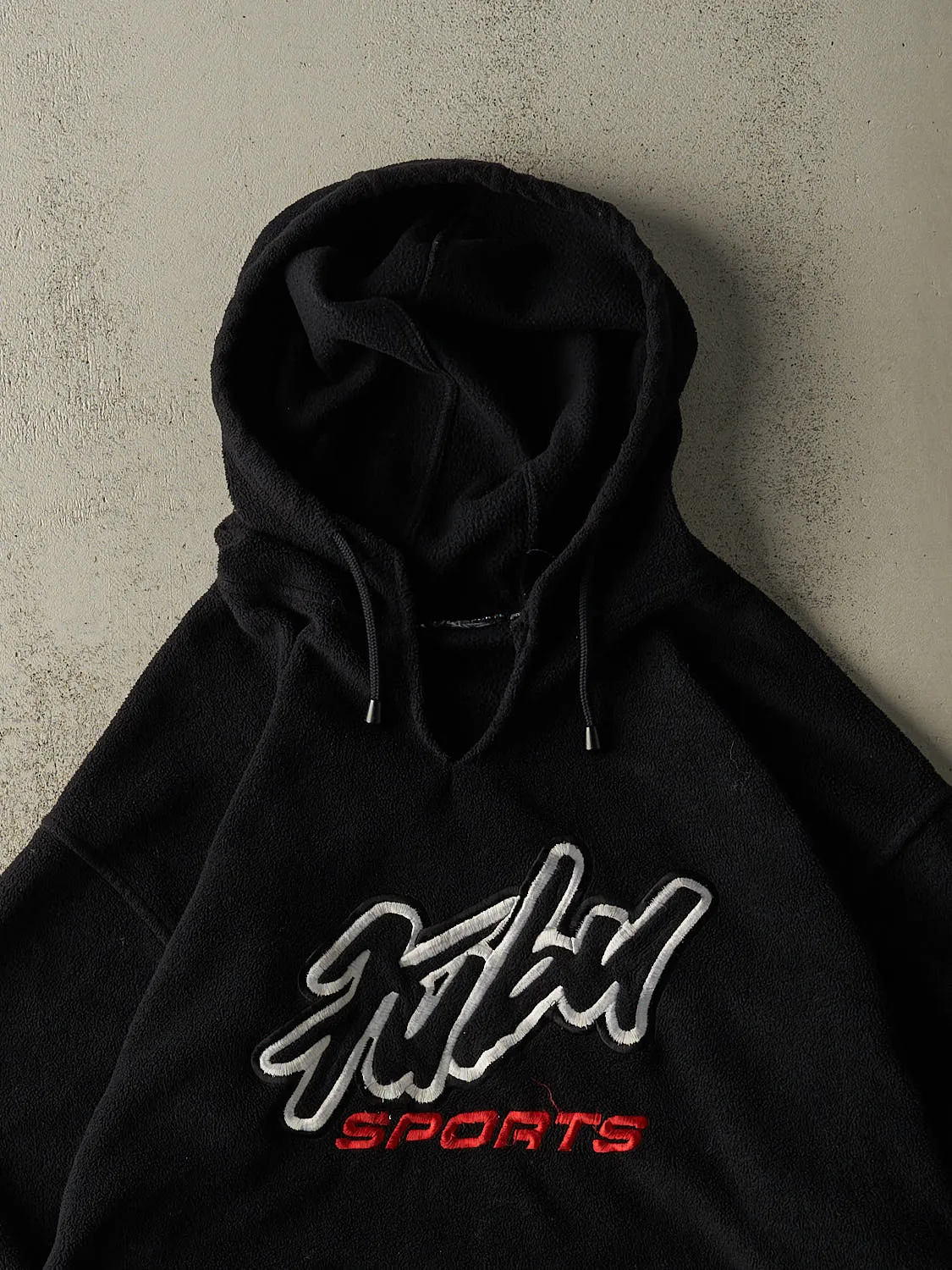 Vintage Y2K Black Fubu Fleece Hoodie (XXL) sold by Rebalance Vintage product image thumbnail 2