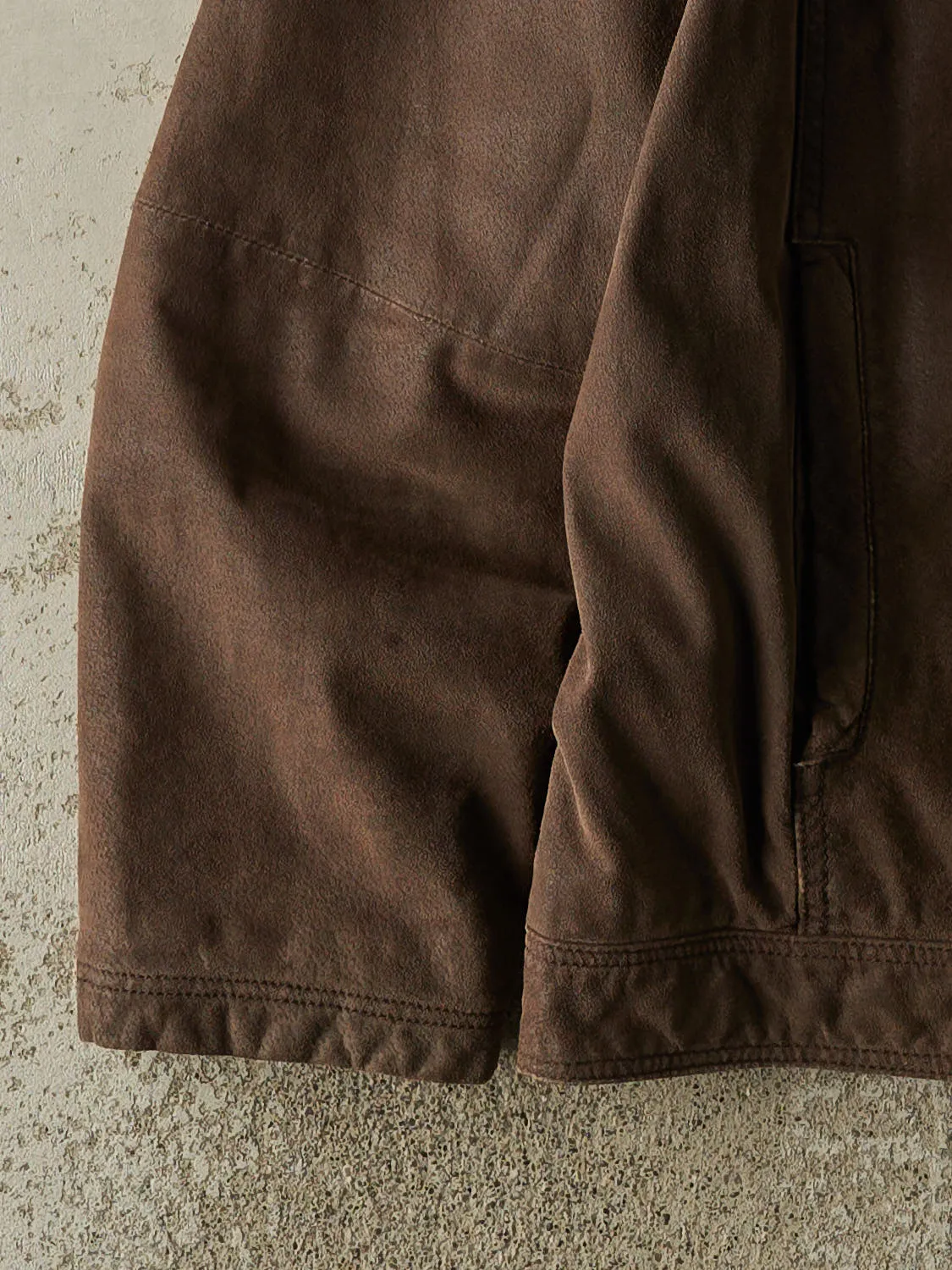 Vintage Y2K Brown Danier Suede Jacket (XL/XXL) sold by Rebalance Vintage product image thumbnail 3