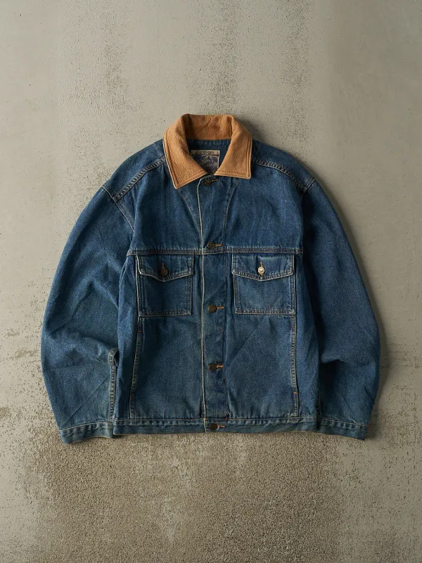 Vintage 90s Dark Wash Northern Spirit Denim Jacket (S/M) sold by Rebalance Vintage
