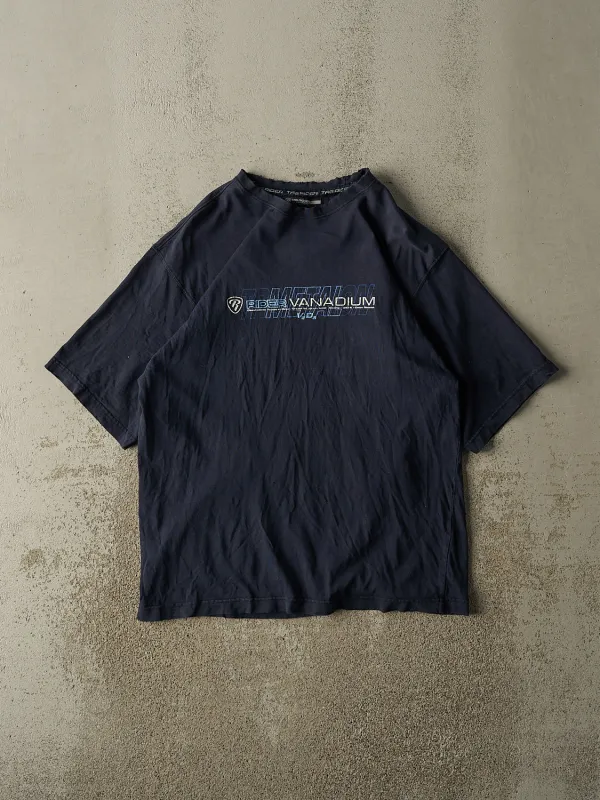 Vintage Y2K Navy Blue Rider Vanadium Tee (L/XL) sold by Rebalance Vintage