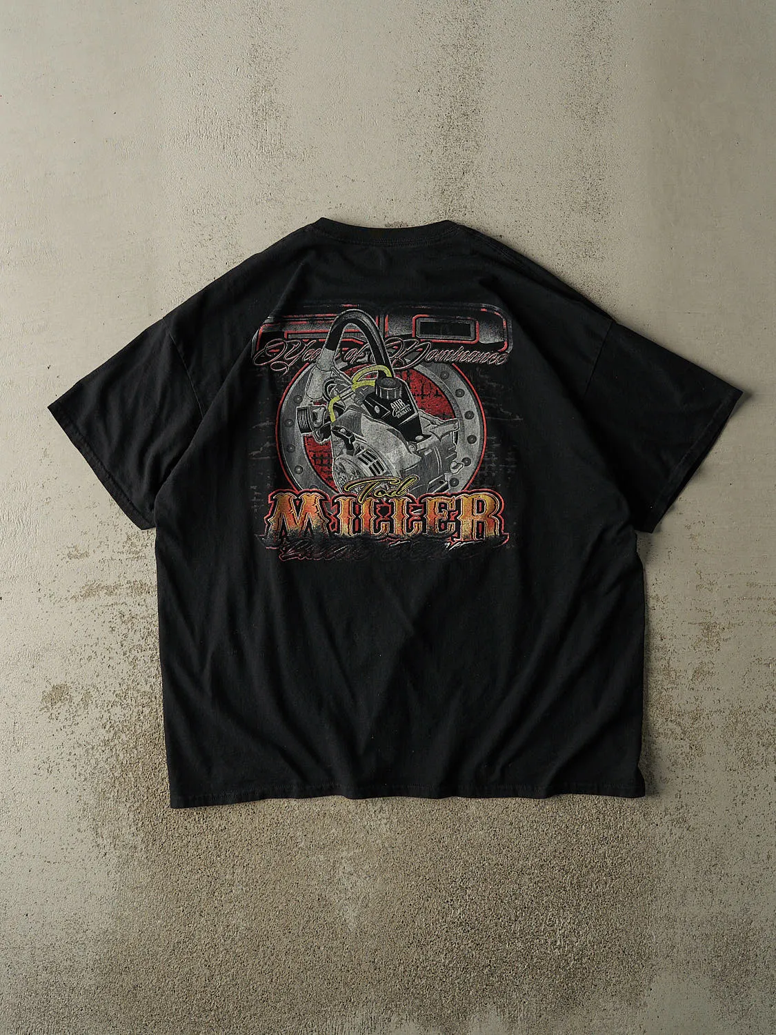 Vintage Y2K Black Todd Miller Racing Tee (XL/XXL) sold by Rebalance Vintage product image thumbnail 2