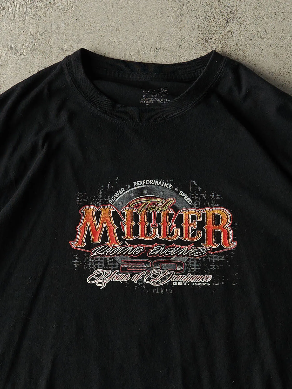 Vintage Y2K Black Todd Miller Racing Tee (XL/XXL) sold by Rebalance Vintage product image thumbnail 3