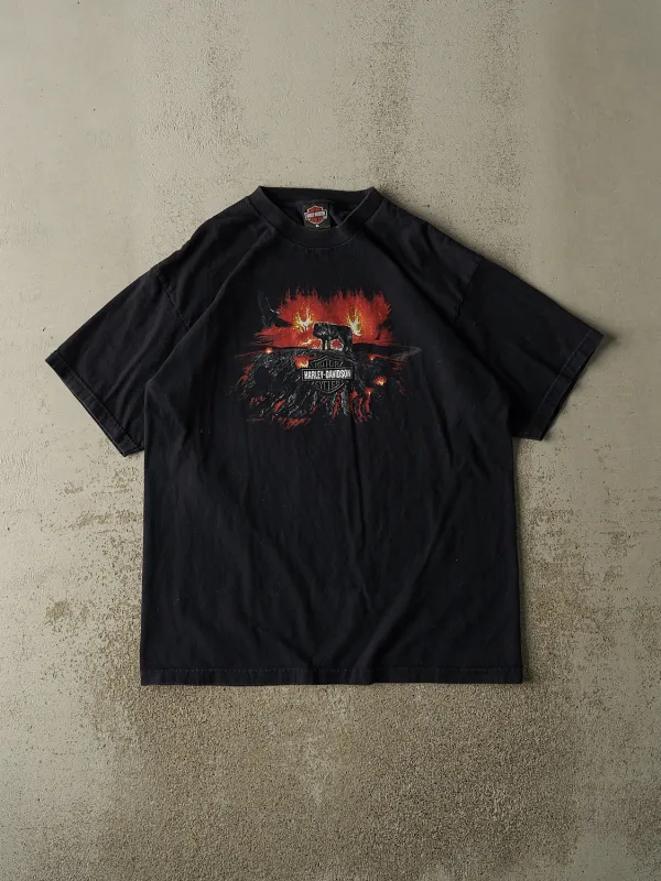 Vintage 04' Black Harley Davidson Saguenay Quebec Tee (L/XL) sold by Rebalance Vintage