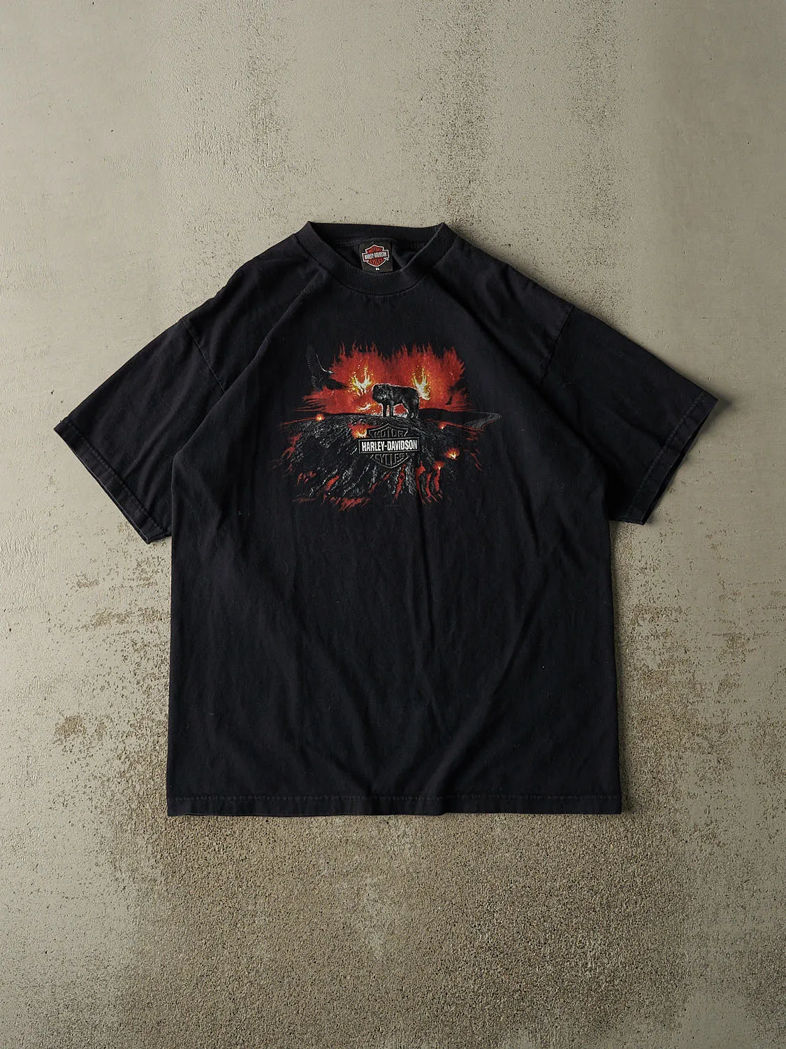 Vintage 04' Black Harley Davidson Saguenay Quebec Tee (L/XL) sold by Rebalance Vintage