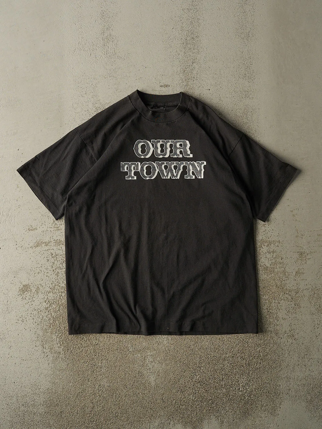 Vintage 94' Black "Our Town" Tee (XL) sold by Rebalance Vintage