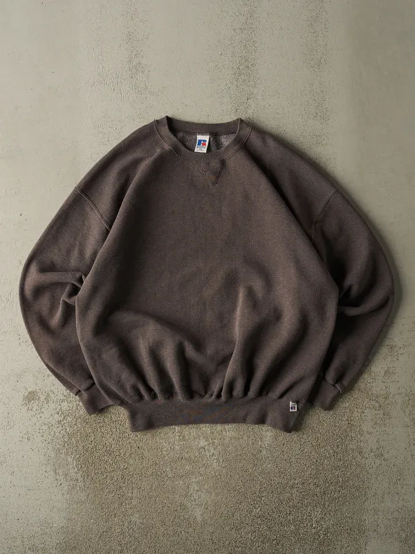 Vintage 90s Charcoal Grey Russell Athletic Blank Crewneck (XXL) sold by Rebalance Vintage