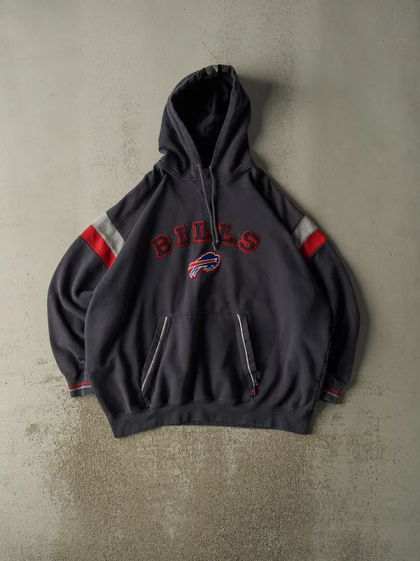 Vintage 90s Charcoal Grey Buffalo Bills Hoodie (XXL/XXXL) sold by Rebalance Vintage