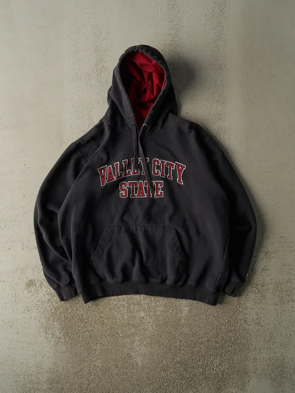Vintage Y2K Faded Black Champion Valley City State Hoodie (L) sold by Rebalance Vintage