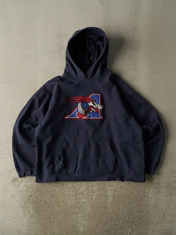 Vintage Y2K Navy Blue Montreal Alouettes Hoodie (M) sold by Rebalance Vintage