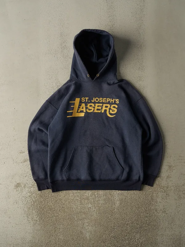 Vintage 90s Navy Blue St. Josephs Lasers Hoodie (S/M) sold by Rebalance Vintage