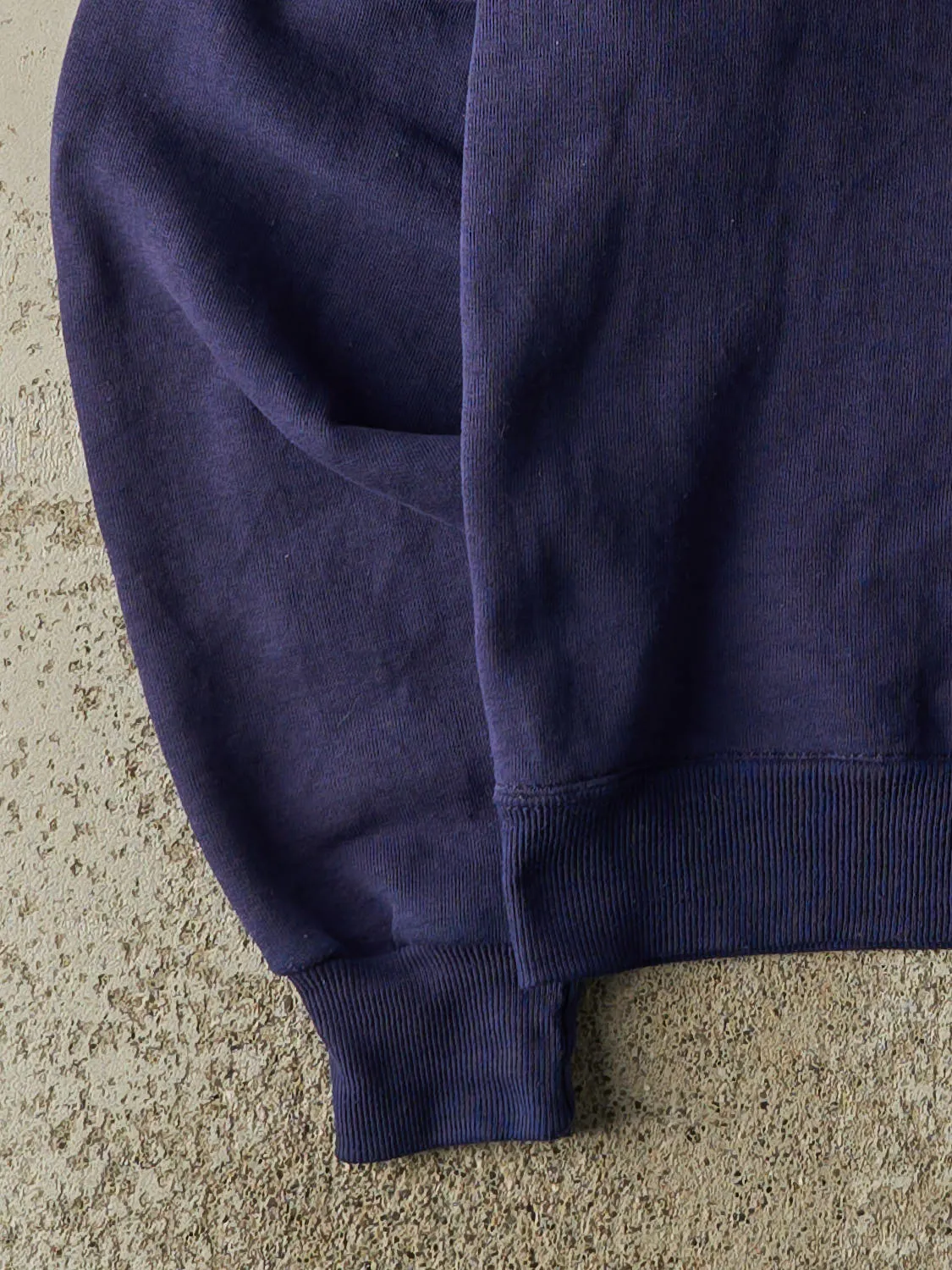 Vintage 70s Navy Blue Russell Athletic Blank Crewneck (XS) sold by Rebalance Vintage product image thumbnail 3