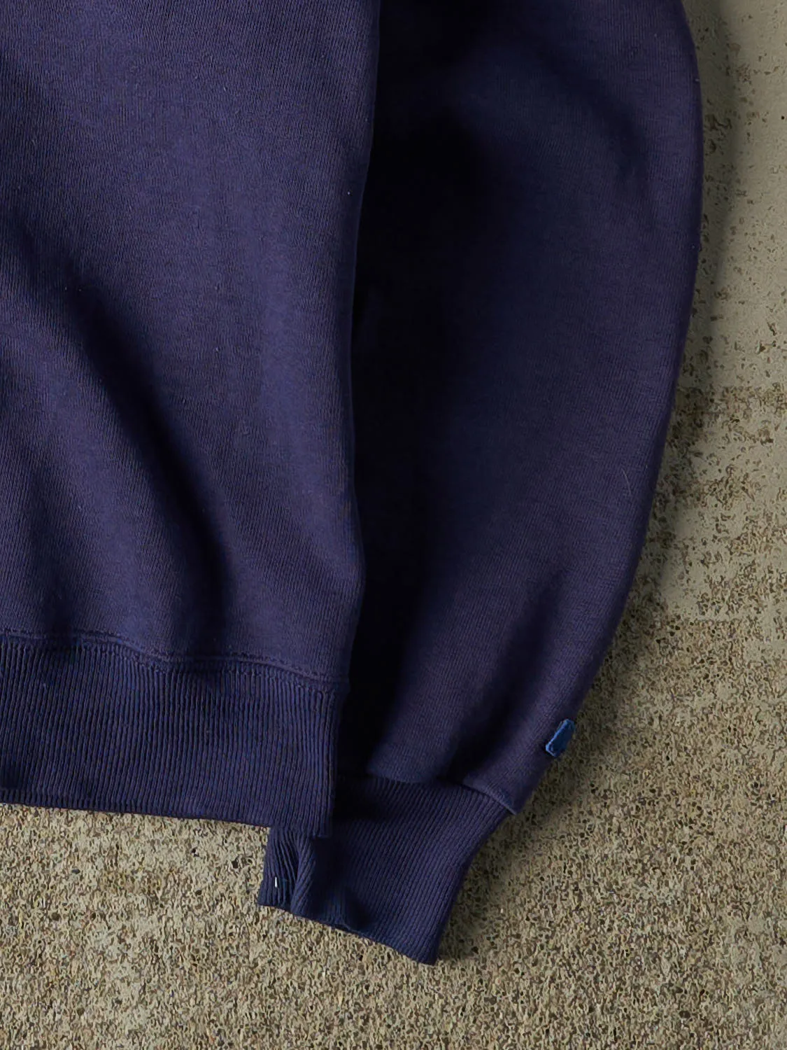 Vintage 70s Navy Blue Russell Athletic Blank Crewneck (XS) sold by Rebalance Vintage product image thumbnail 4