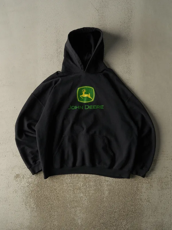 Vintage 90s Black John Deere Hoodie (XL) sold by Rebalance Vintage