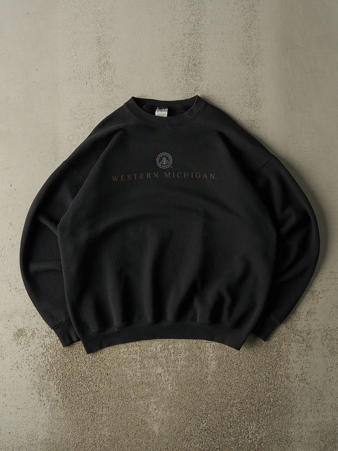 Vintage 90s Black University of Western Michigan Crewneck (XL/XXL) sold by Rebalance Vintage