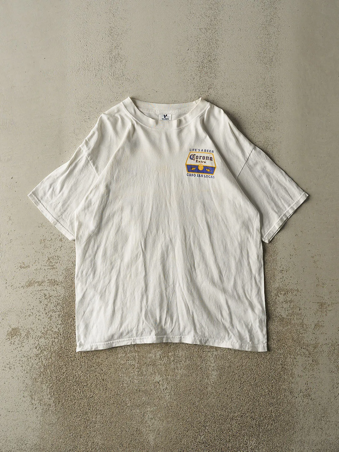 Vintage 90s White Corona "Save Water, Drink Beer" Tee (M/L) sold by Rebalance Vintage