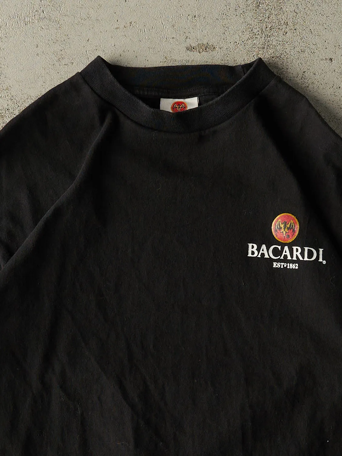 Vintage 90s Black Bacardi Tee (S/M) sold by Rebalance Vintage product image thumbnail 2