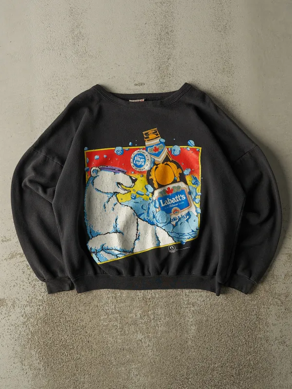 Vintage 80s Black Labatt Crewneck (M) sold by Rebalance Vintage