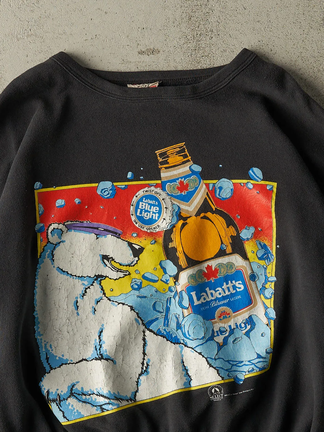 Vintage 80s Black Labatt Crewneck (M) sold by Rebalance Vintage product image thumbnail 2