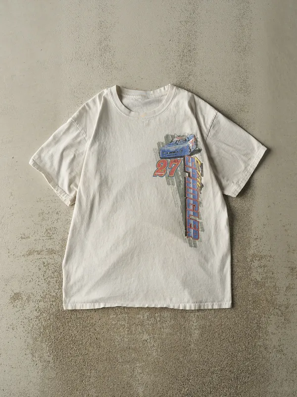 Vintage Y2K White Eric Spangler Racing Tee (M/L) sold by Rebalance Vintage